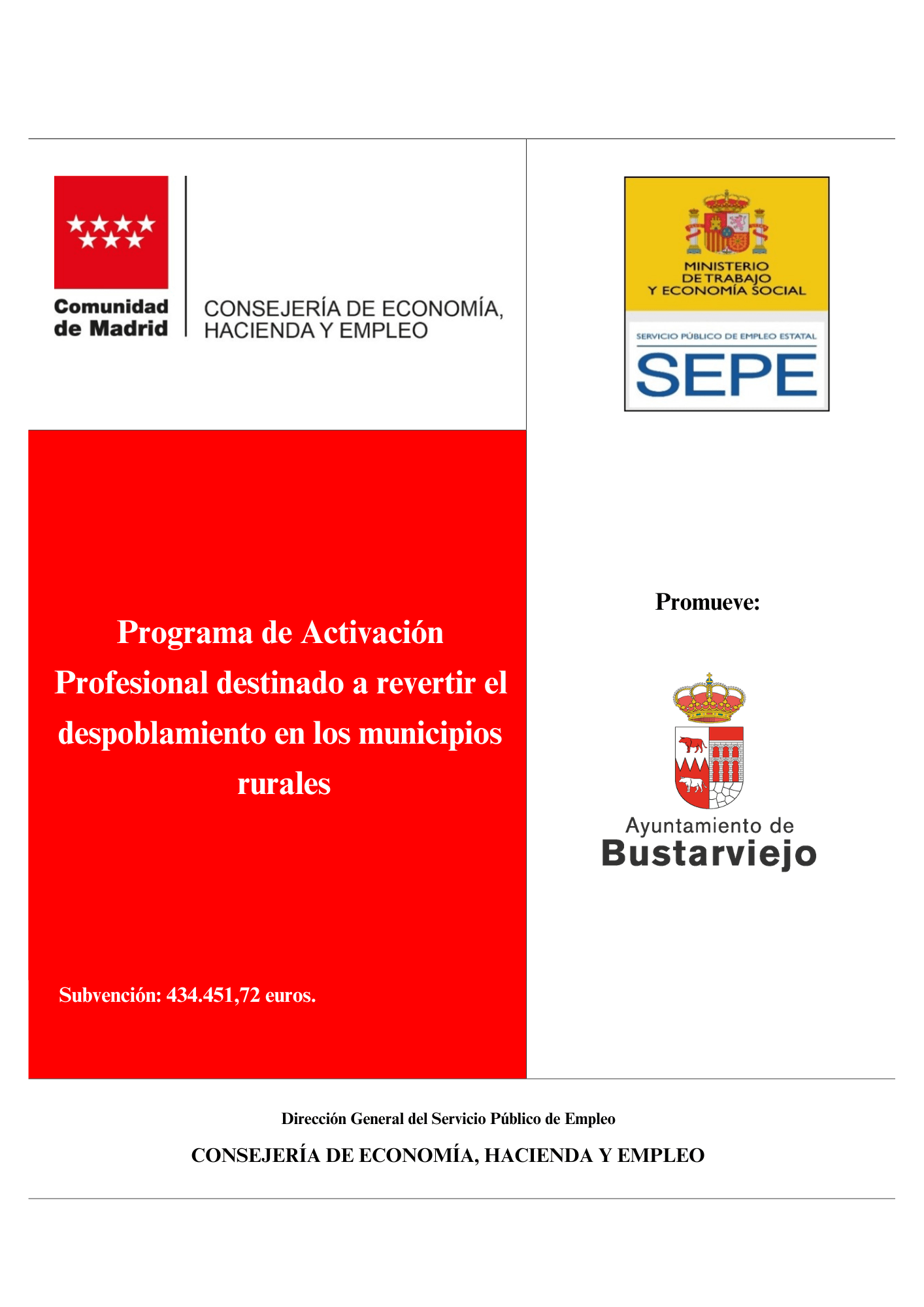 Lee más sobre el artículo Programa de Activación Profesional destinado a revertir el despoblamiento en los municipios rurales 2025-2026
